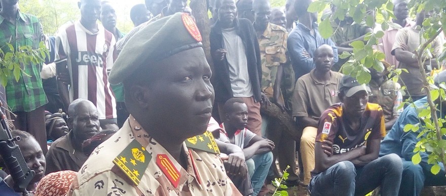 SPLA-IO troops at Aswa cantonment site in Torit (Radio Tamazuj)
