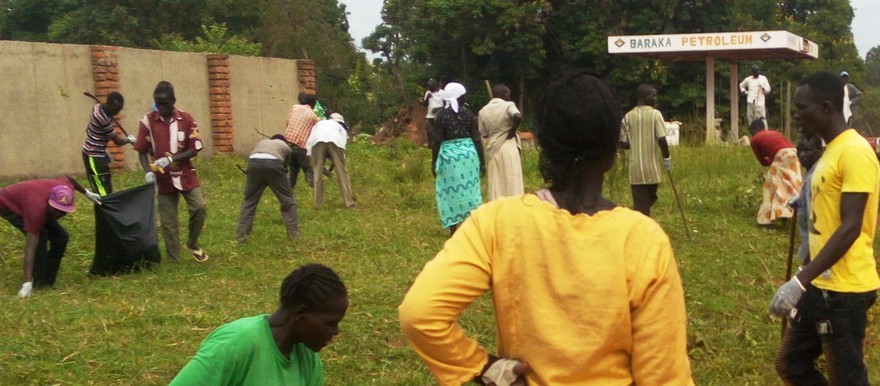 A previous clean-up campaign in Yei town in June 2019. (Radio Tamazuj)