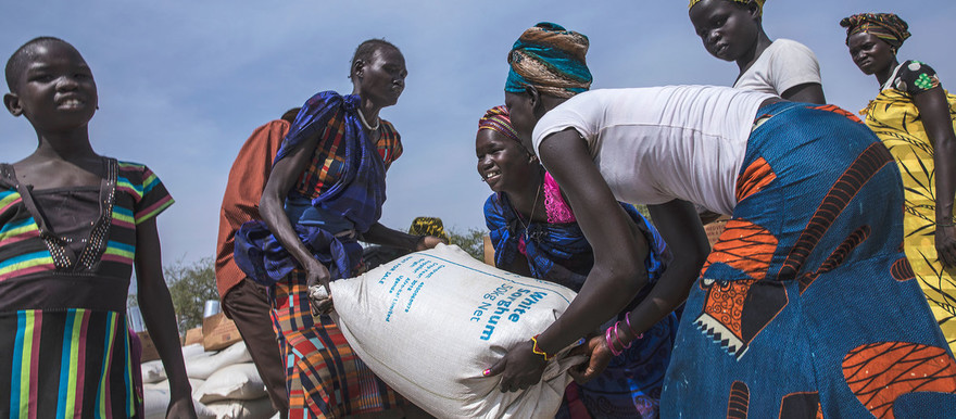 WFP/Gabriela Vivacqua | Food distribution in Pieri, South Sudan, where WFP assisted 29,000 people (5 February 2019)