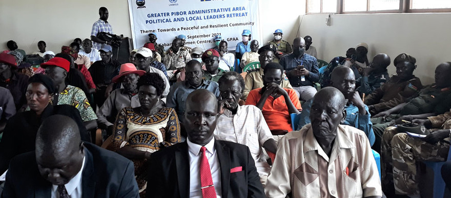 Retreat in Greater Pibor Administrative Area on 17 September, 2021 [Photo: @UNMISS]
