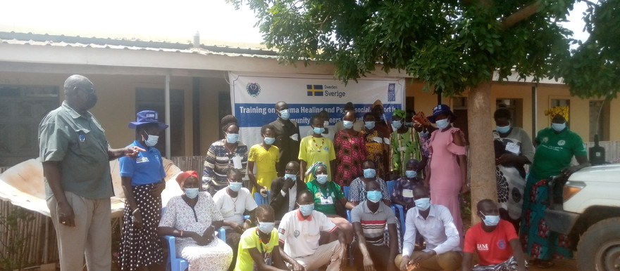 Participants at a trauma healing and psychosocial training in Gogrial West County, Warrap State on 01 October 2021. [Photo: Radio Tamazuj]