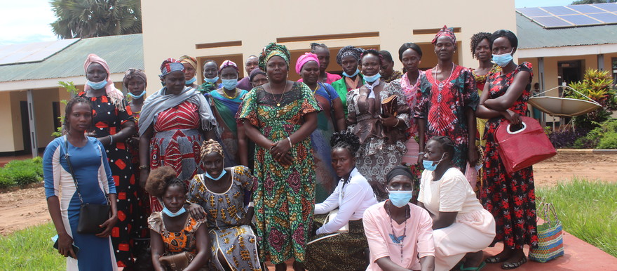 WES women after visiting Governor Alfred Futuyo Karaba on 26 Oct 2021. [Photo: Radio Taamzuj]