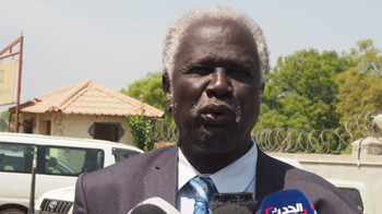 Prof. Abednego Akok Kacuol, the chairman of the South Sudan Nation Elections Commission