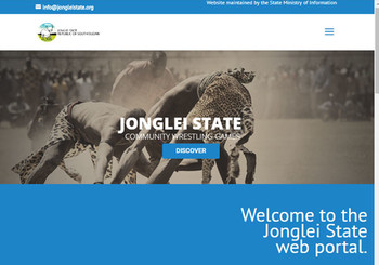 Photo: Screenshot of Jonglei web portal