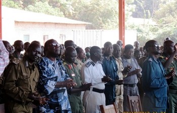 A section of the organized forces at the Catholic Church in Yambio. Photo: Joseph Nashion