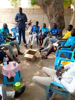 Minister of culture youth and sports meeting RYSA in Rumbek. [Photo: Radio Tamazuj]