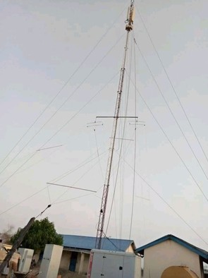 Zain network tower installed in Rumbek North County [Photo: Radio Tamazuj]