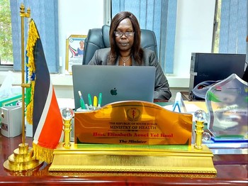 South Sudan Health Minister Elizabeth Acuei Yol [Photo: SSMOH]