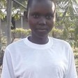 Guo Gladys Victor at Majji Refugee Camp, Uganda. [Photo: Radio Tamazuj]