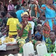 Women sell their farm produce at Tambura market on Sunday, October 31, 2021. [Photo: Eye Radio]