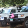 The ambulances donated by CMMB to W. Equatoria State. Radio Tamazuj photo.